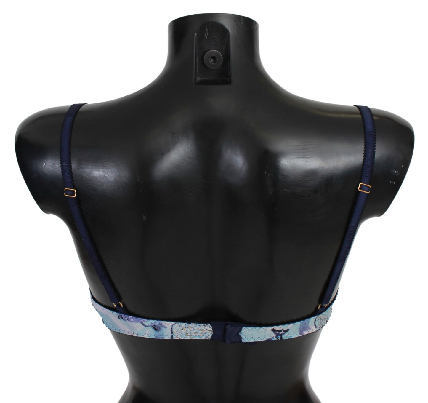 Roberto Cavalli Eleganter Push-Up-BH mit blauem Aufdruck