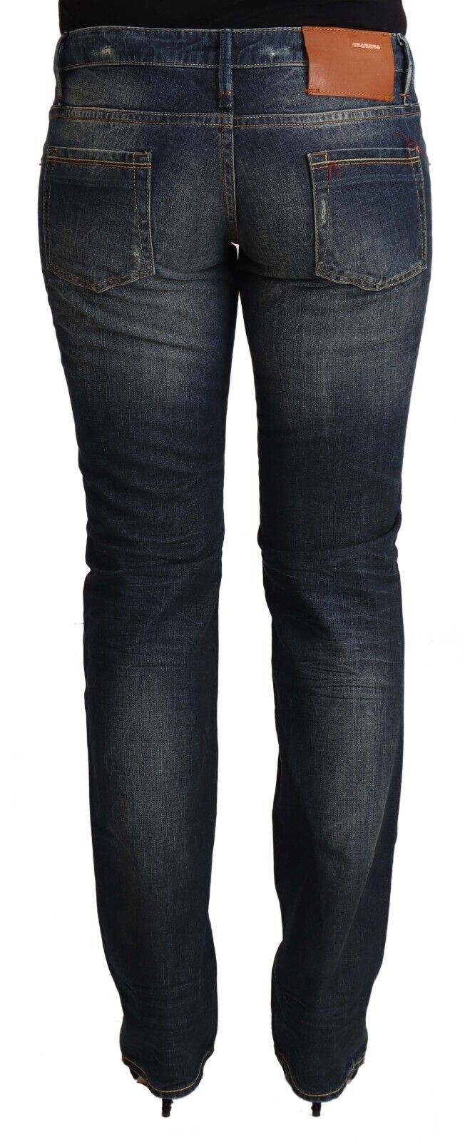 Acht Schicke Skinny Denim Jeans mit niedriger Taille