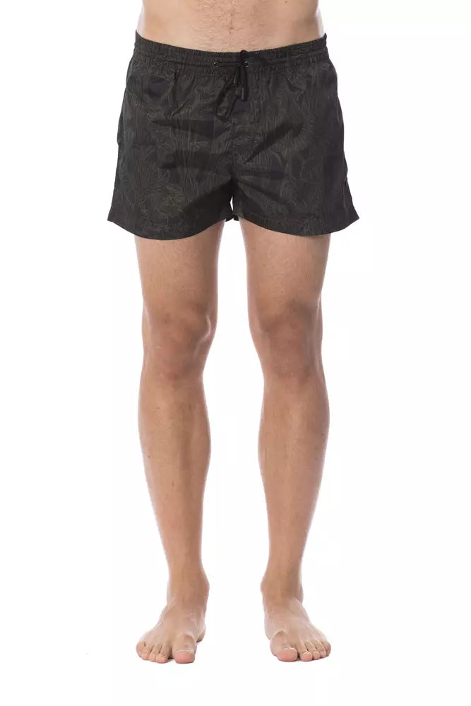 Roberto Cavalli Sport Army Polyester Herren-Badehose