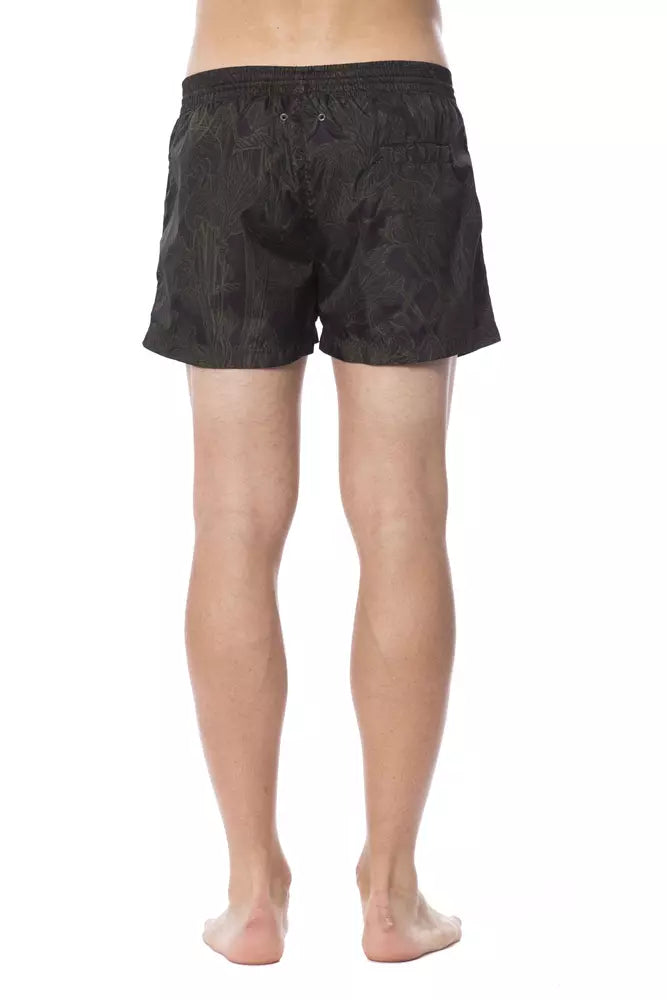 Roberto Cavalli Sport Army Polyester Herren-Badehose