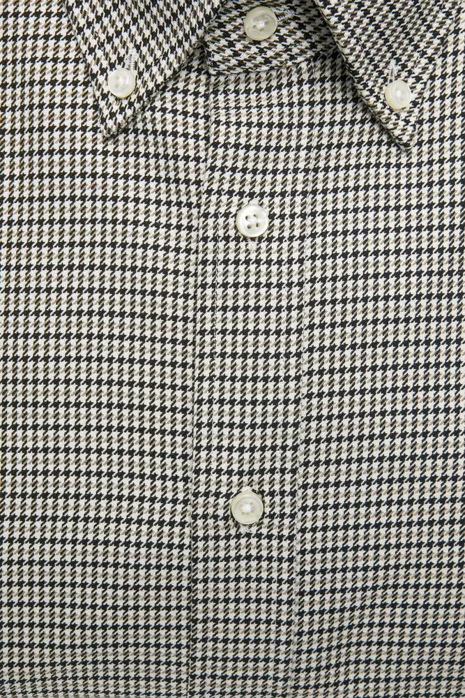 Robert Friedman Beige Baumwolle Männer Hemd