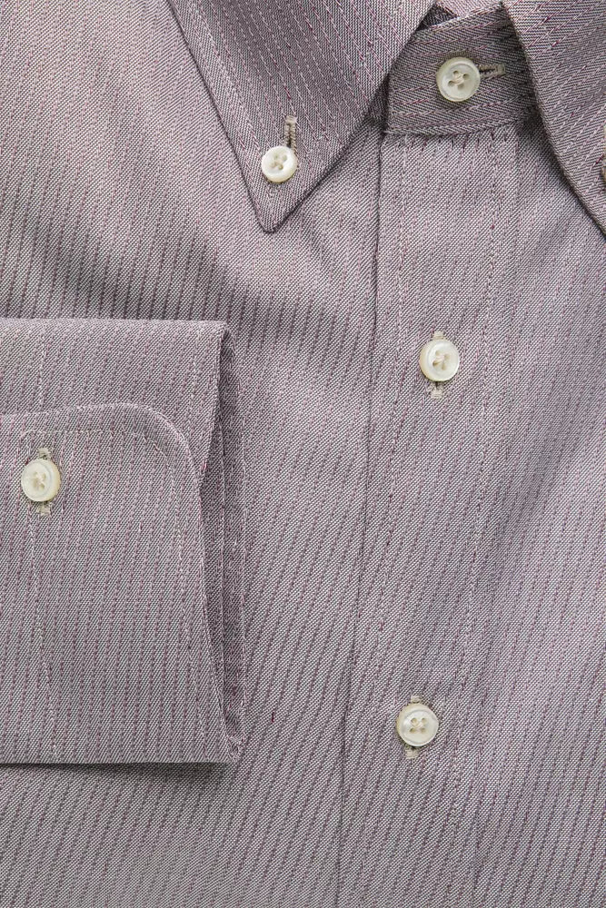 Robert Friedman Beige Baumwolle Männer Hemd