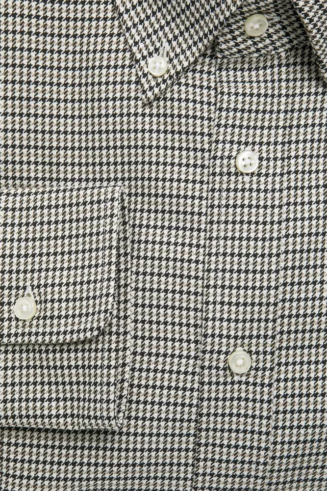 Robert Friedman Beige Baumwolle Männer Hemd