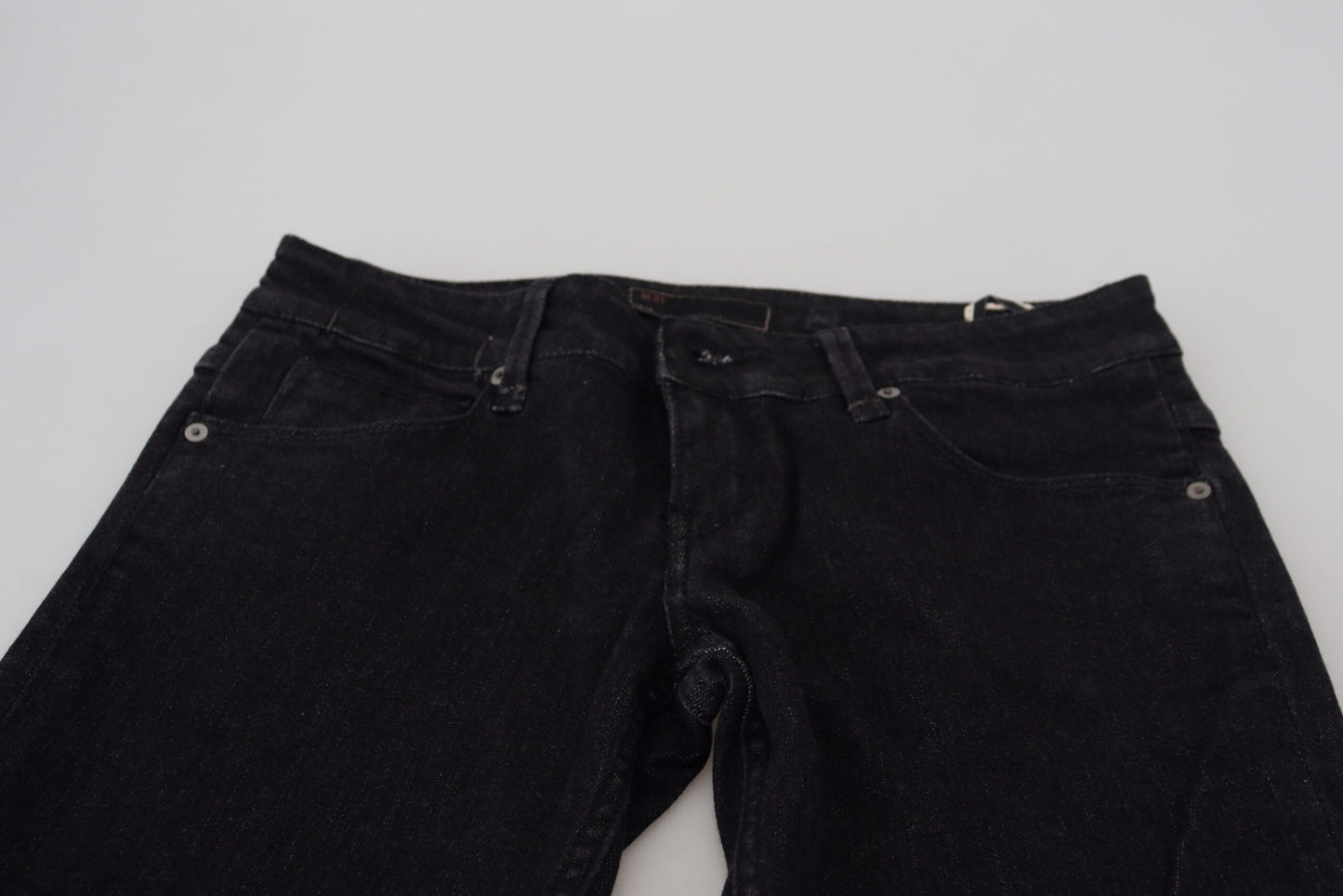 Acht Schlankes Baumwoll-Denim in Schwarz