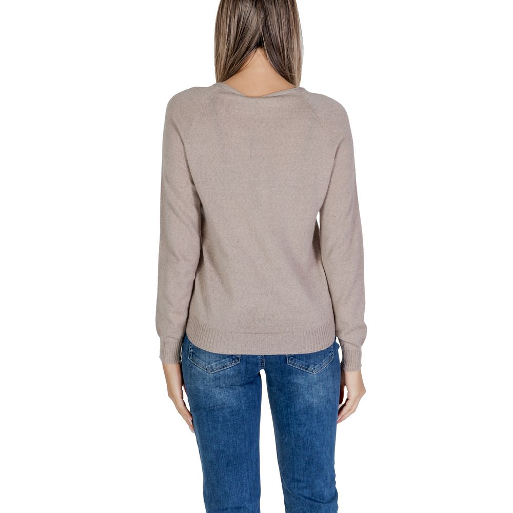 Sandro Ferrone Graue Merinowolle Oberteile & T-Shirt