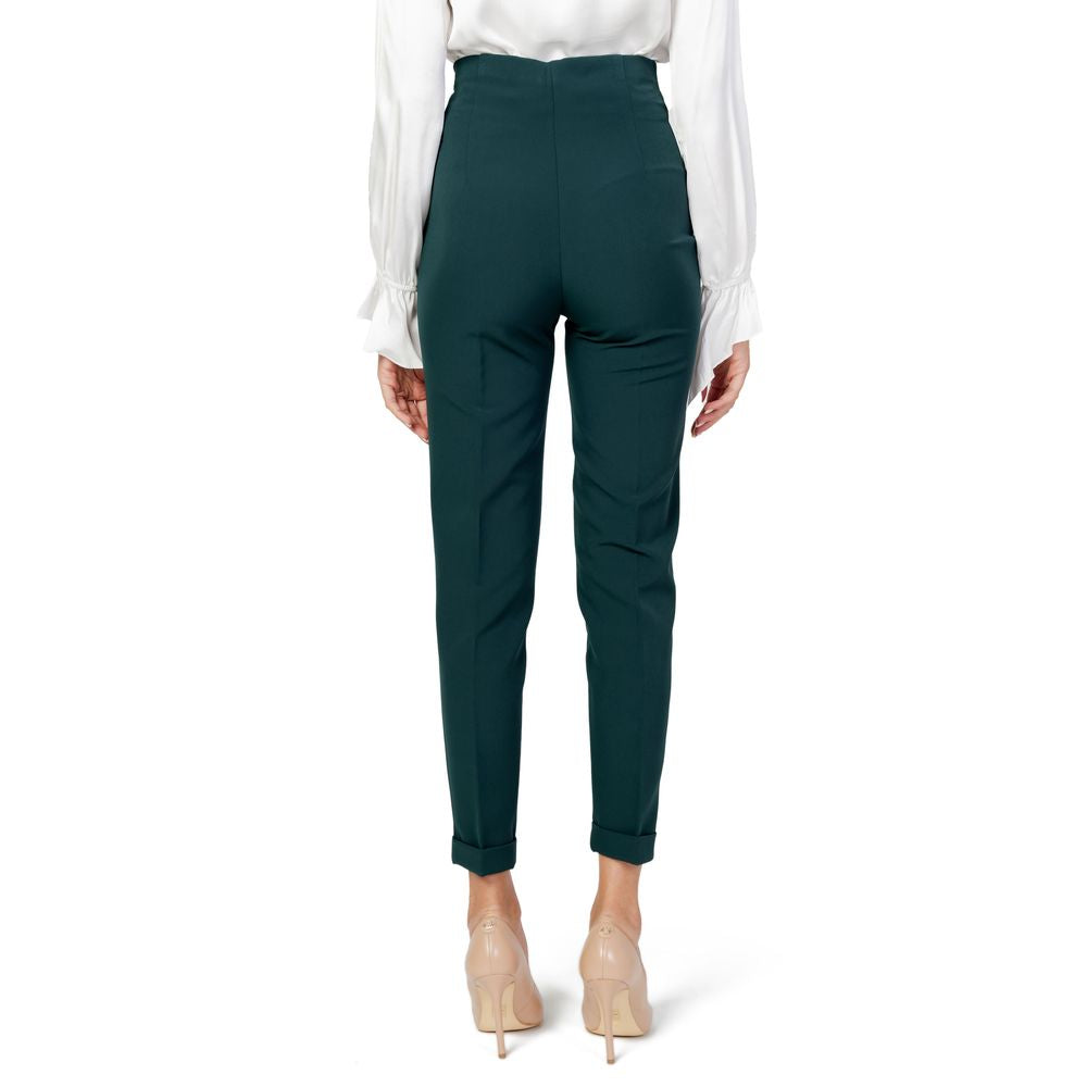 Sandro Ferrone Grüne Polyester Jeans & Hose