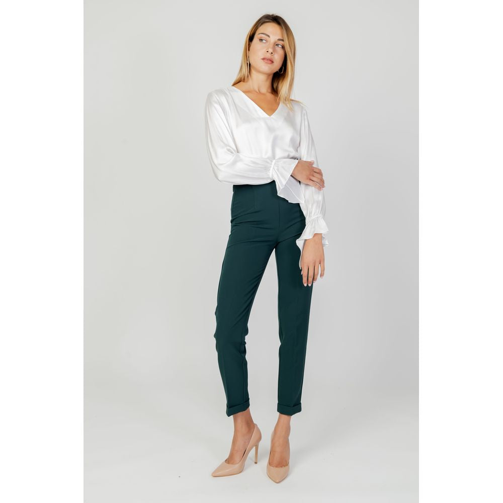 Sandro Ferrone Grüne Polyester Jeans & Hose