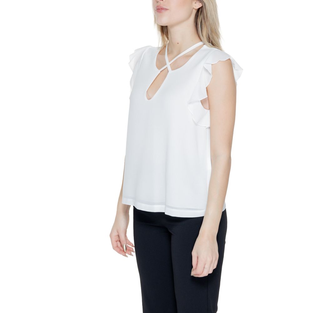 Rinascimento Weißes Polyester-Hemd