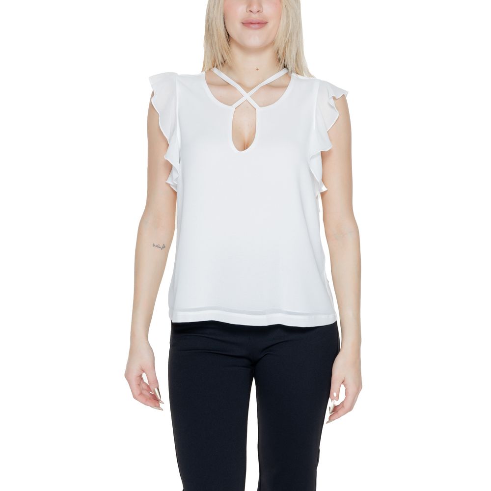 Rinascimento Weißes Polyester-Hemd