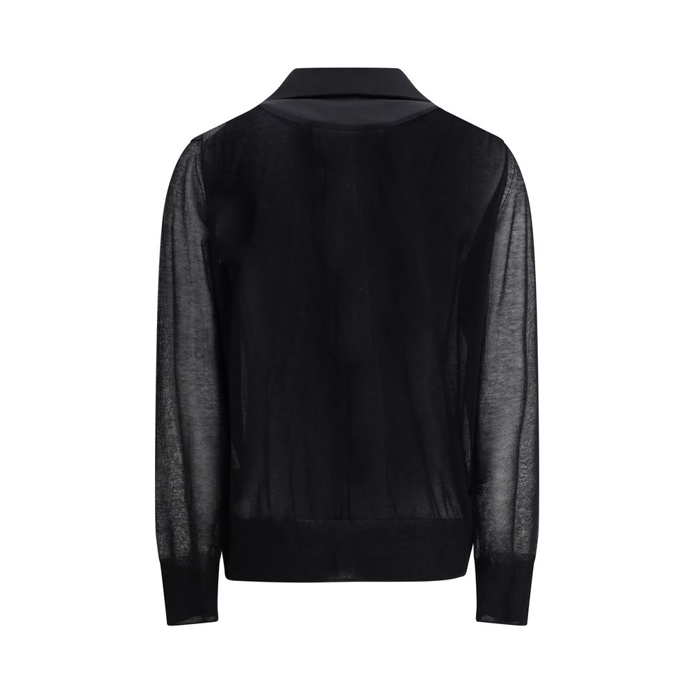 Sacai Semi-transparente Blazer-Jacke