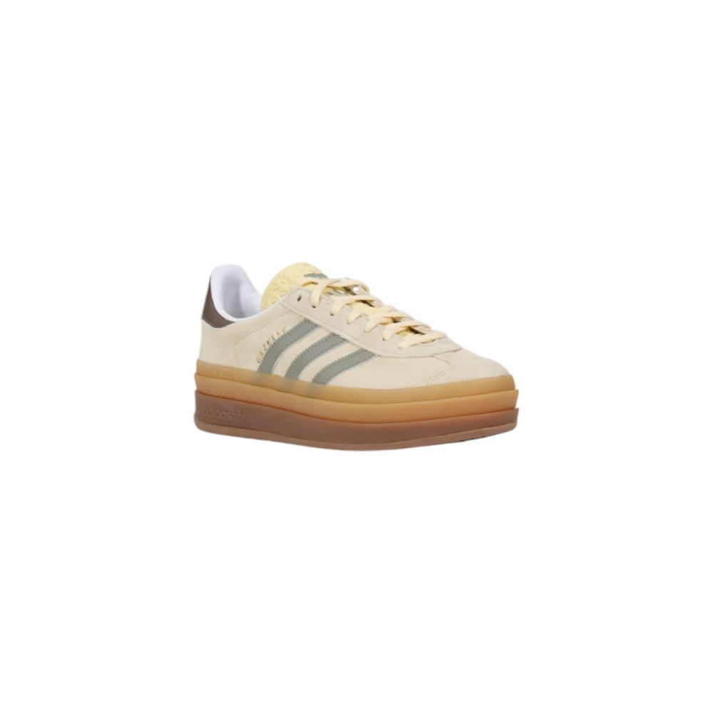 Adidas Cremefarbene Sneaker aus Wildleder