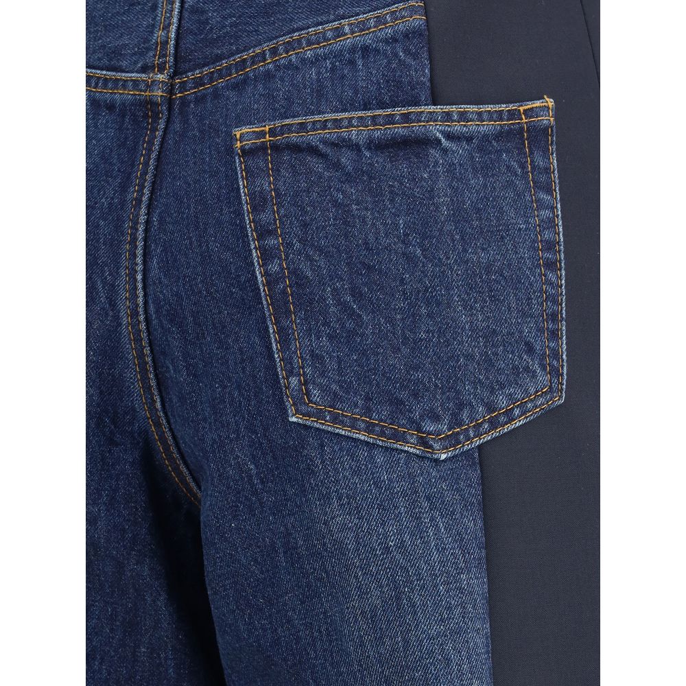 Sacai Jeans mit weitem Bein
