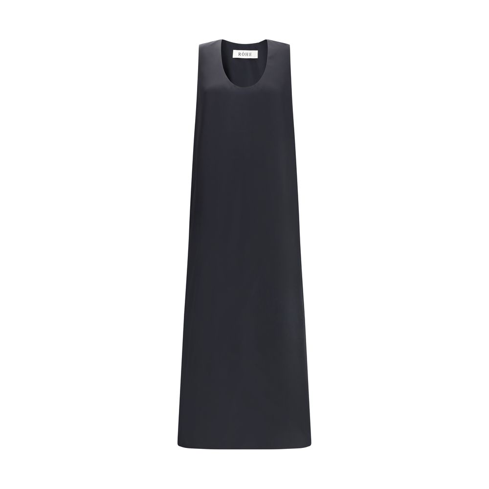 Rohe Langes Kleid aus Satin