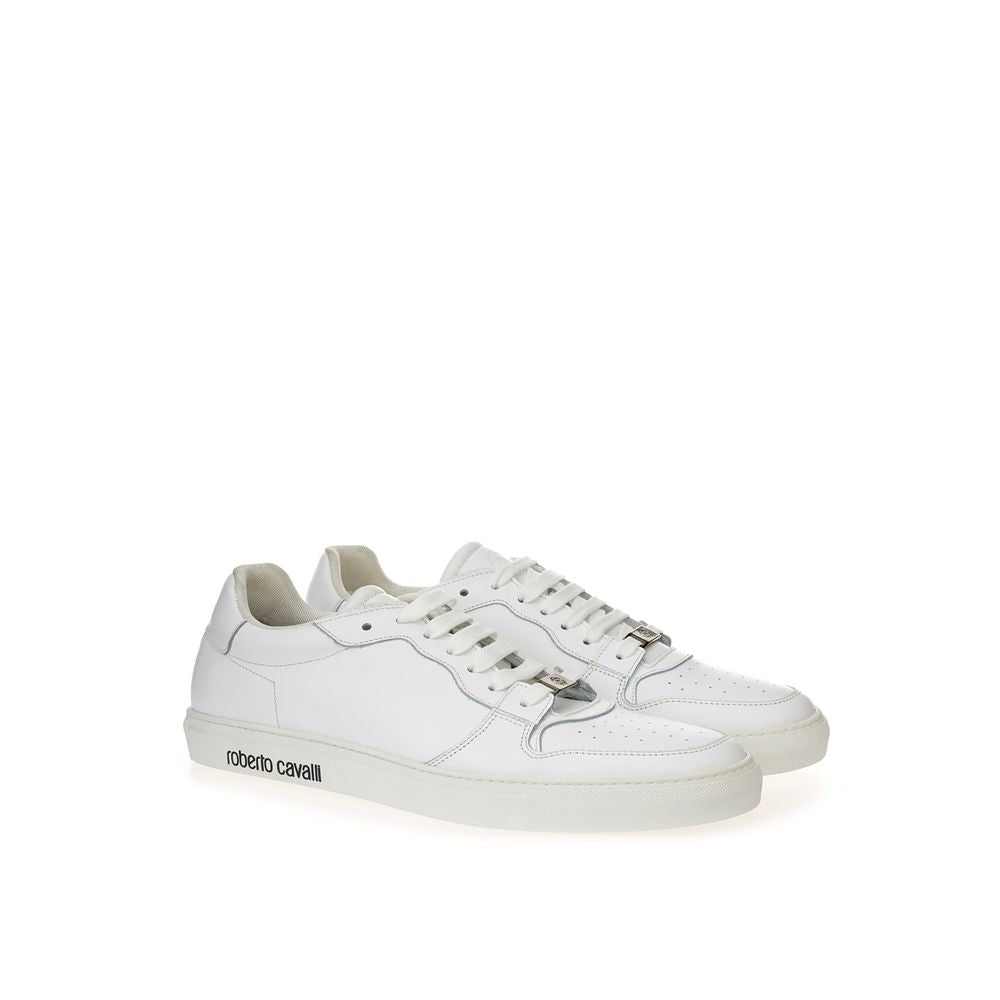 Roberto Cavalli Weißes Leder Sneaker