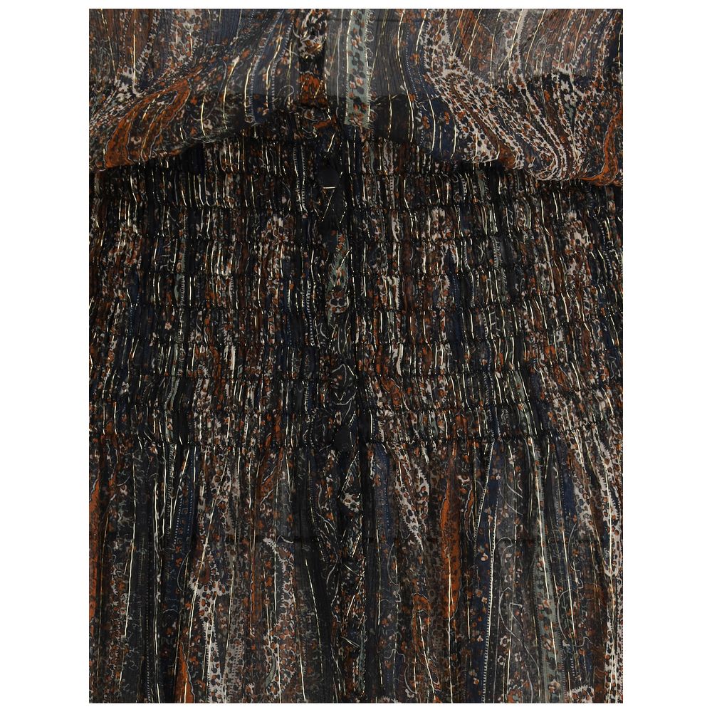 Saint Laurent Langes Lavalierkleid