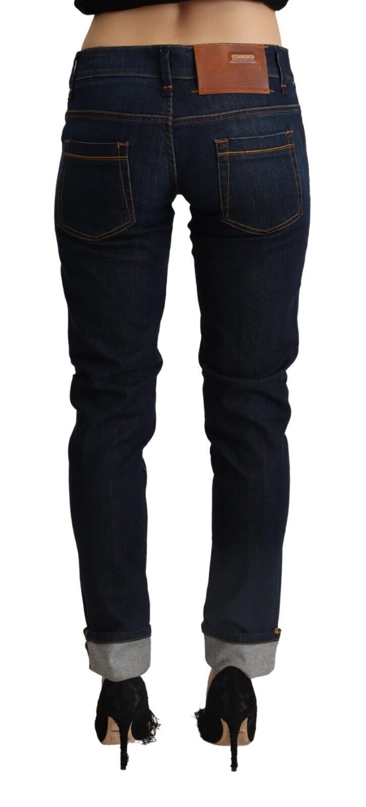 Acht Slim Fit Dunkelblau Denim Elegance