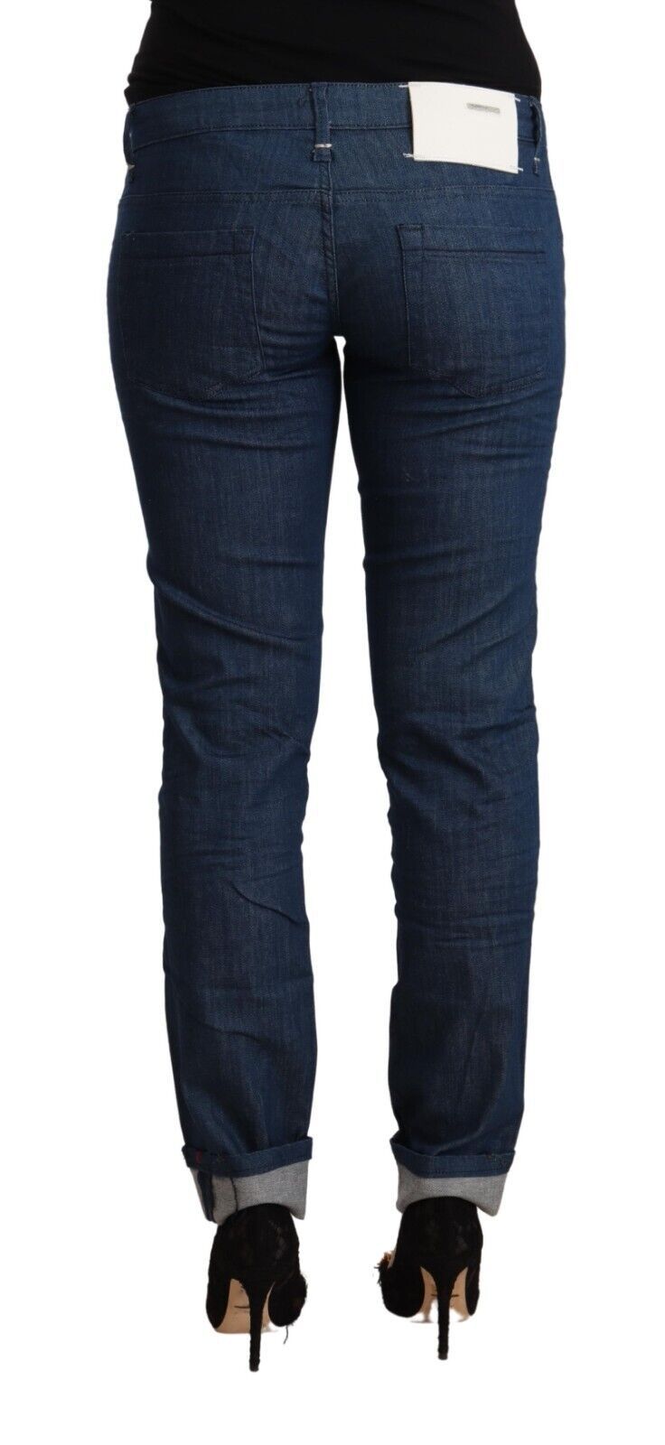 Acht Schlanke Skinny Denim mit niedriger Taille
