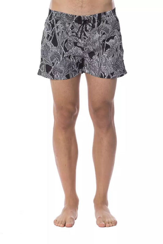 Roberto Cavalli Sport Schwarzer Polyester-Badeanzug für Männer