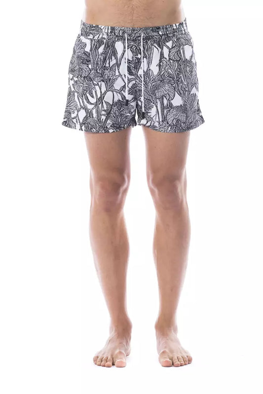 Roberto Cavalli Sport Schwarze Polyester Herren-Badebekleidung