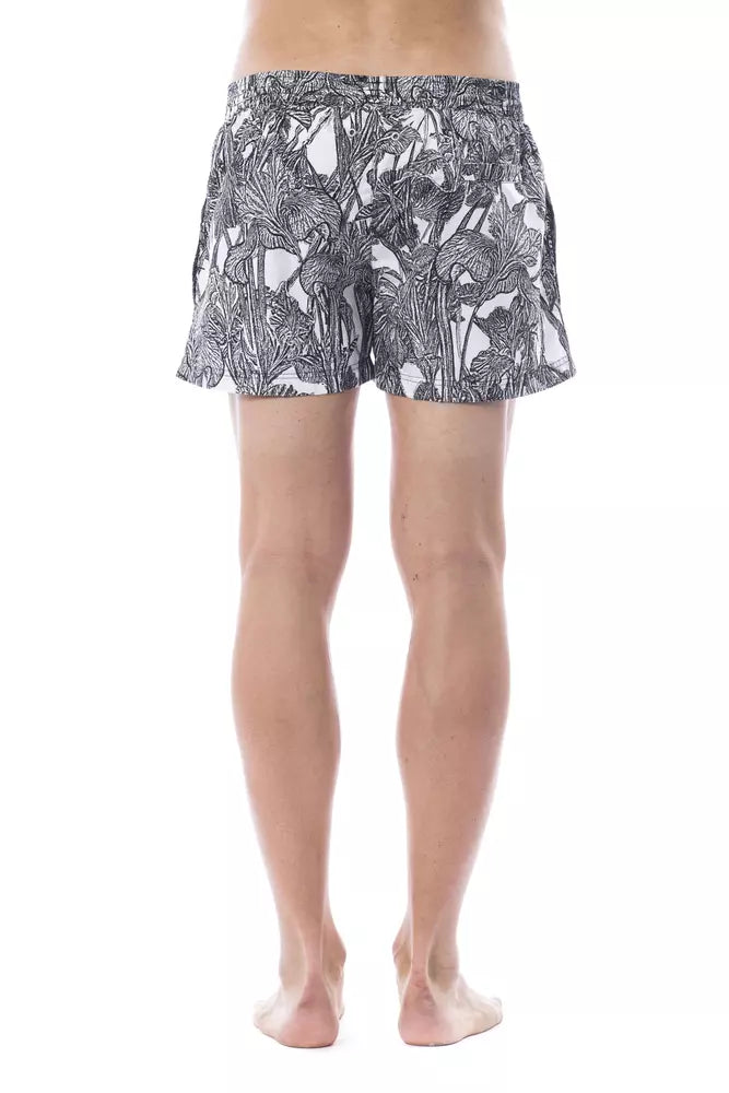 Roberto Cavalli Sport Schwarze Polyester Herren-Badebekleidung