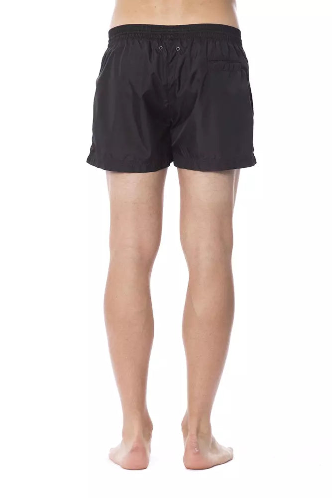 Roberto Cavalli Sport Schwarzer Polyester-Badeanzug für Männer