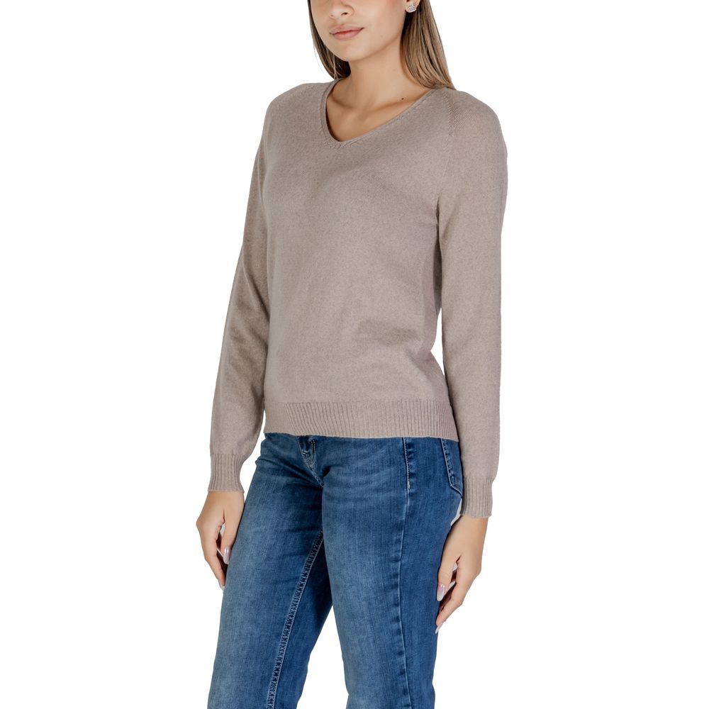 Sandro Ferrone Graue Merinowolle Oberteile & T-Shirt