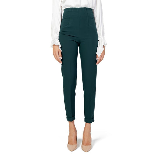 Sandro Ferrone Grüne Polyester Jeans & Hose