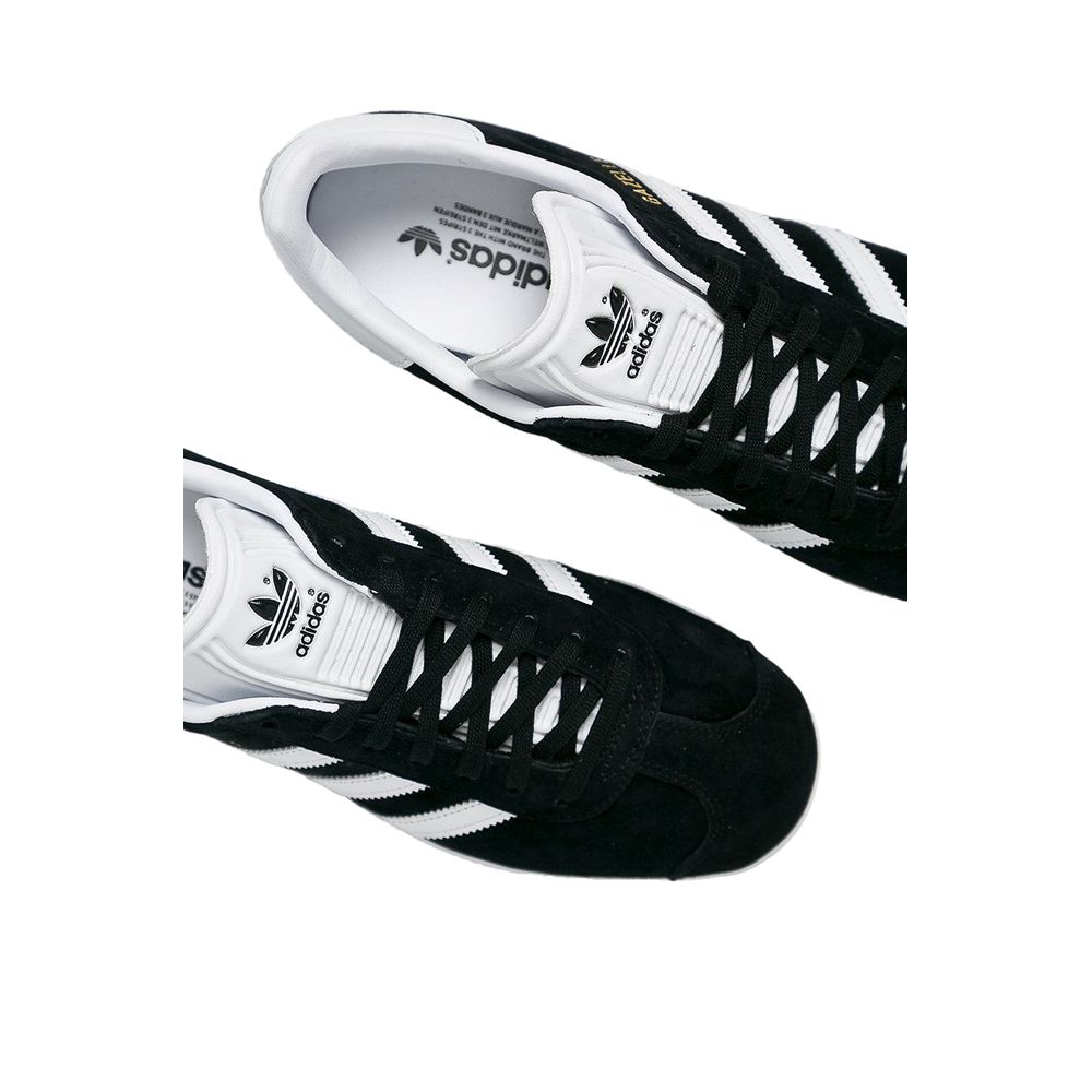 Adidas Schwarzer Leder-Sneaker
