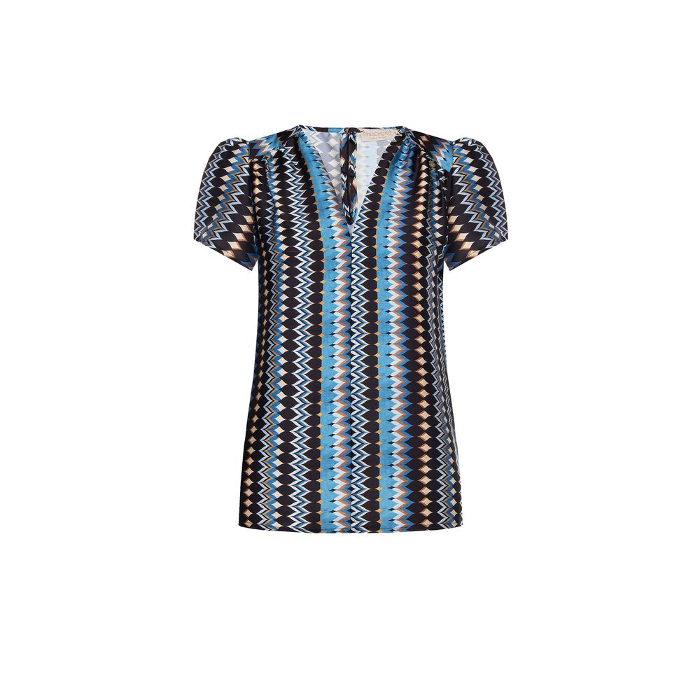 Rinascimento Türkisfarbenes Polyester-Hemd