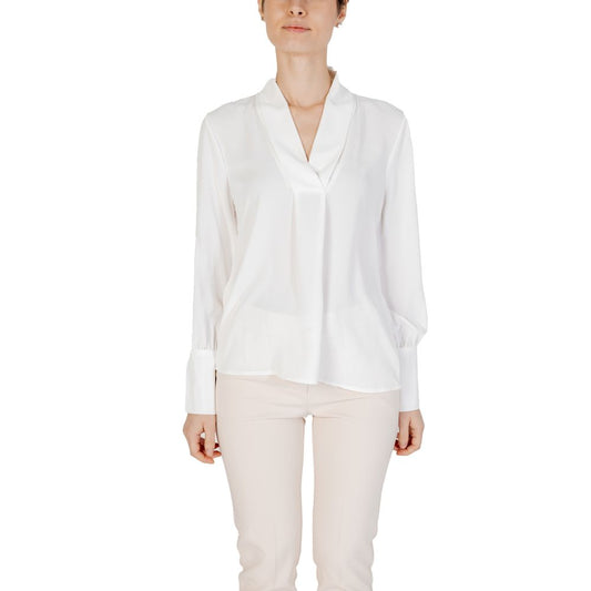 Rinascimento Weißes Polyester-Hemd