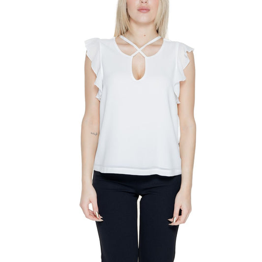 Rinascimento Weißes Polyester-Hemd