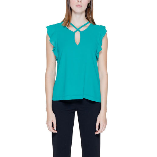 Rinascimento Grünes Polyester-Hemd
