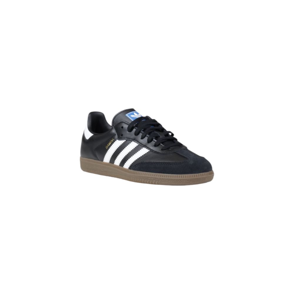 Adidas Schwarzer Leder-Sneaker