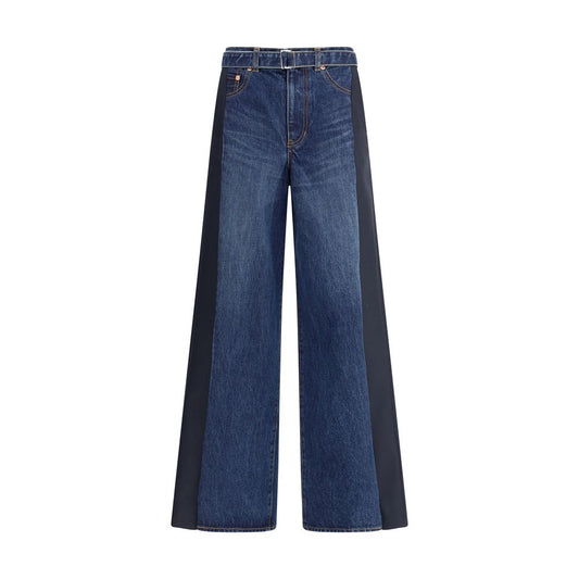 Sacai Jeans mit weitem Bein