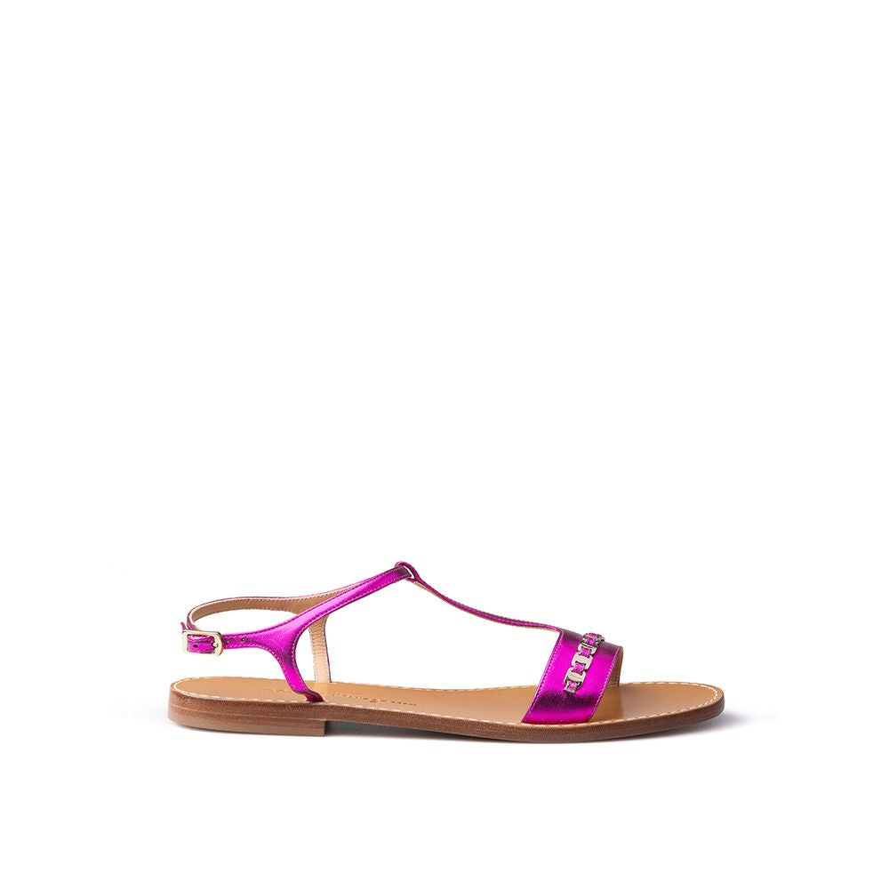 Salvatore Ferragamo Lila Leder-Sandale
