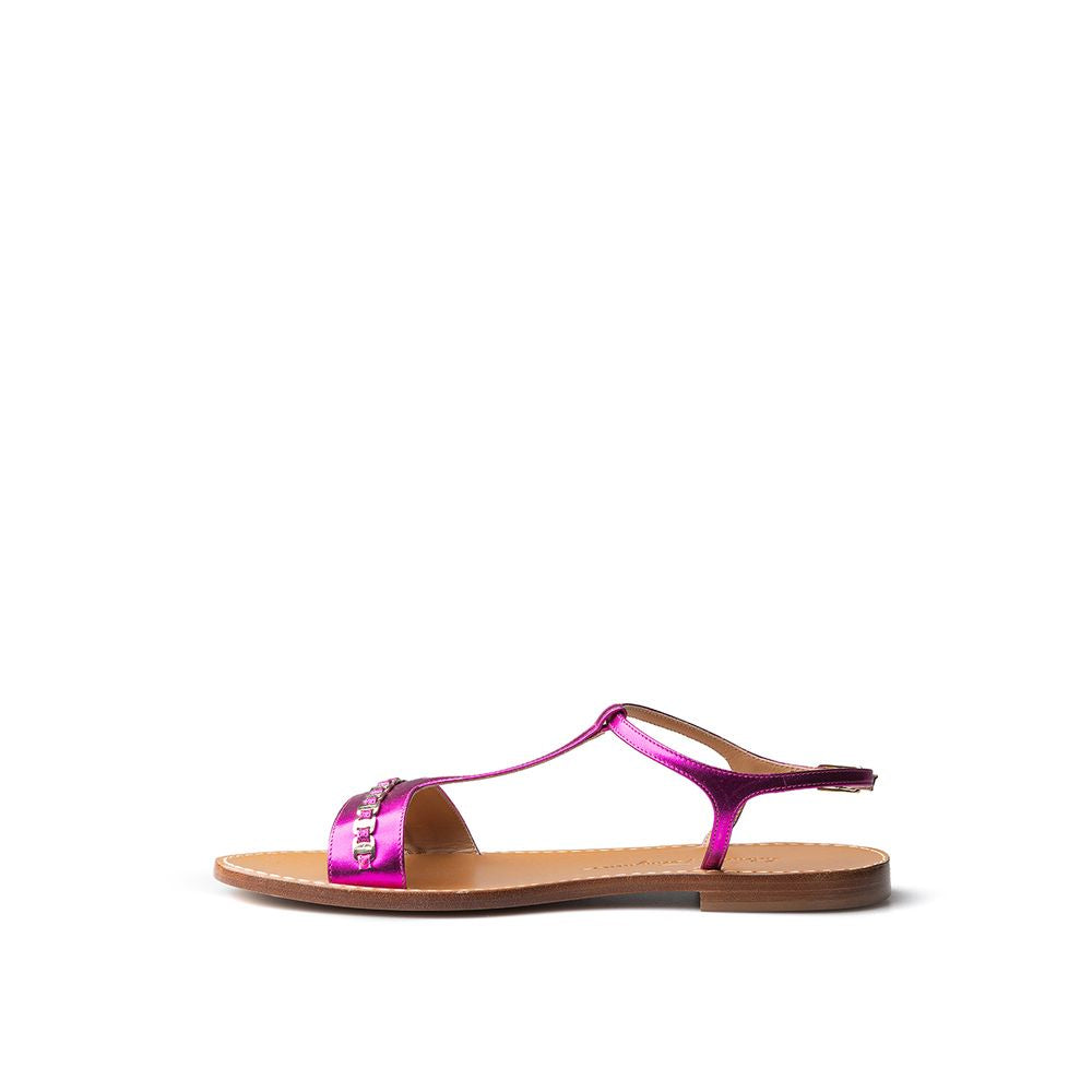 Salvatore Ferragamo Lila Leder-Sandale