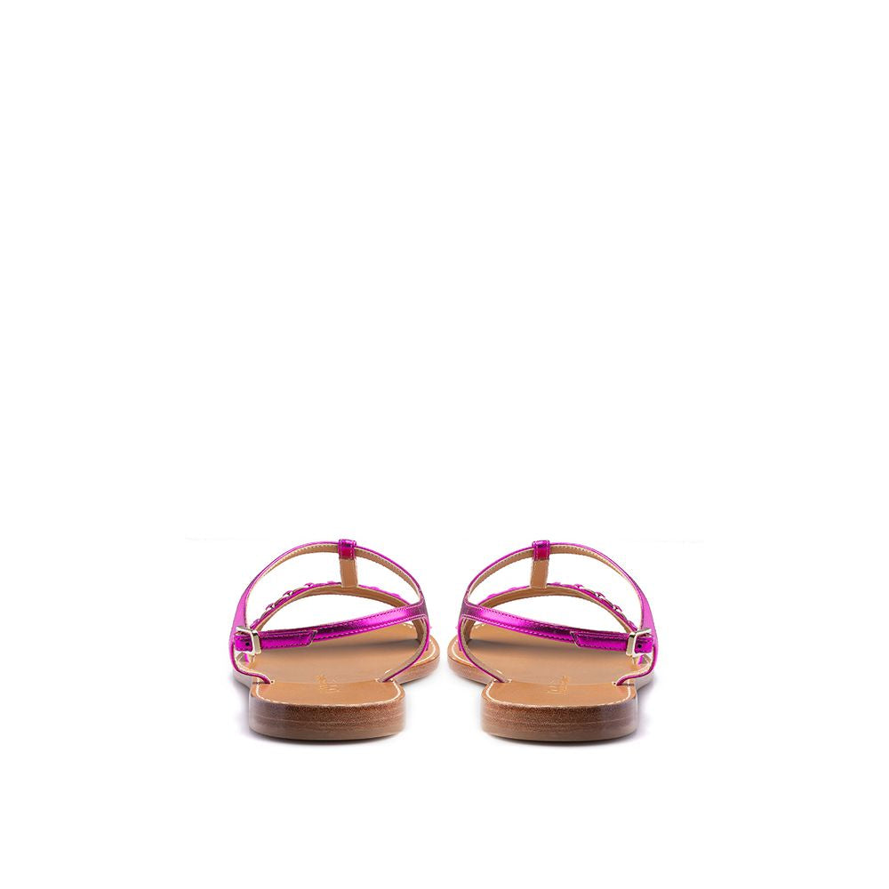 Salvatore Ferragamo Lila Leder-Sandale
