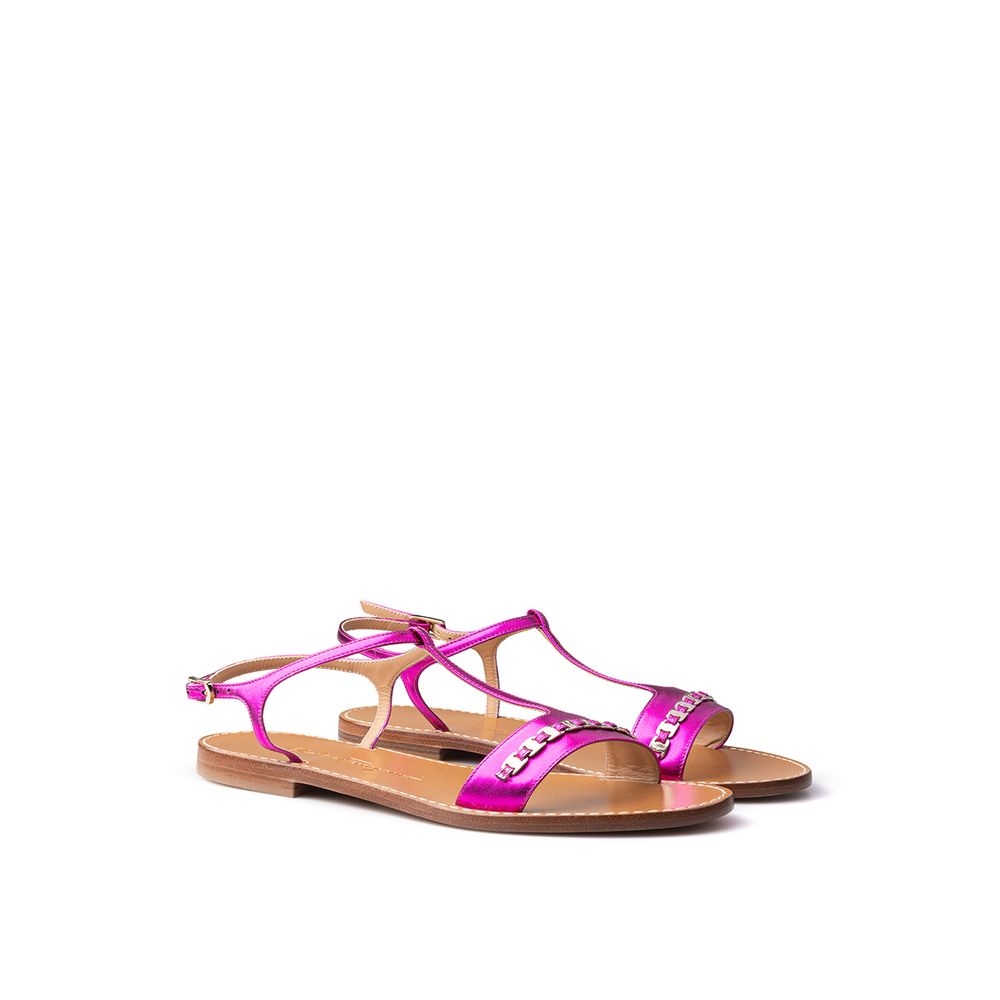 Salvatore Ferragamo Lila Leder-Sandale