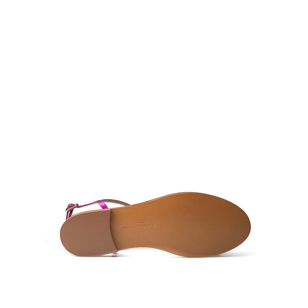 Salvatore Ferragamo Lila Leder-Sandale