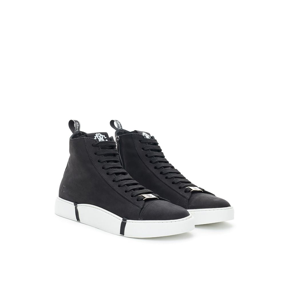 Roberto Cavalli Schwarzer Wildleder Sneaker