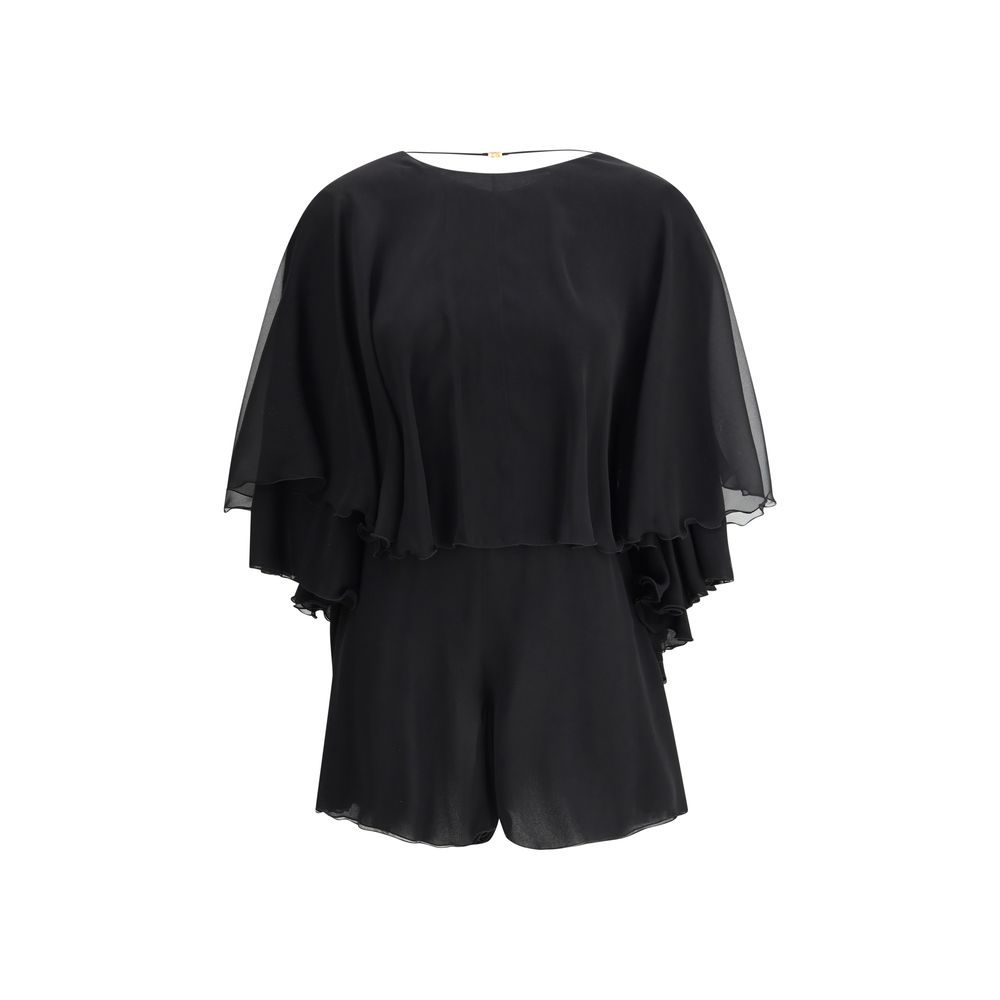 Saint Laurent Playsuit aus Seidenkrepp