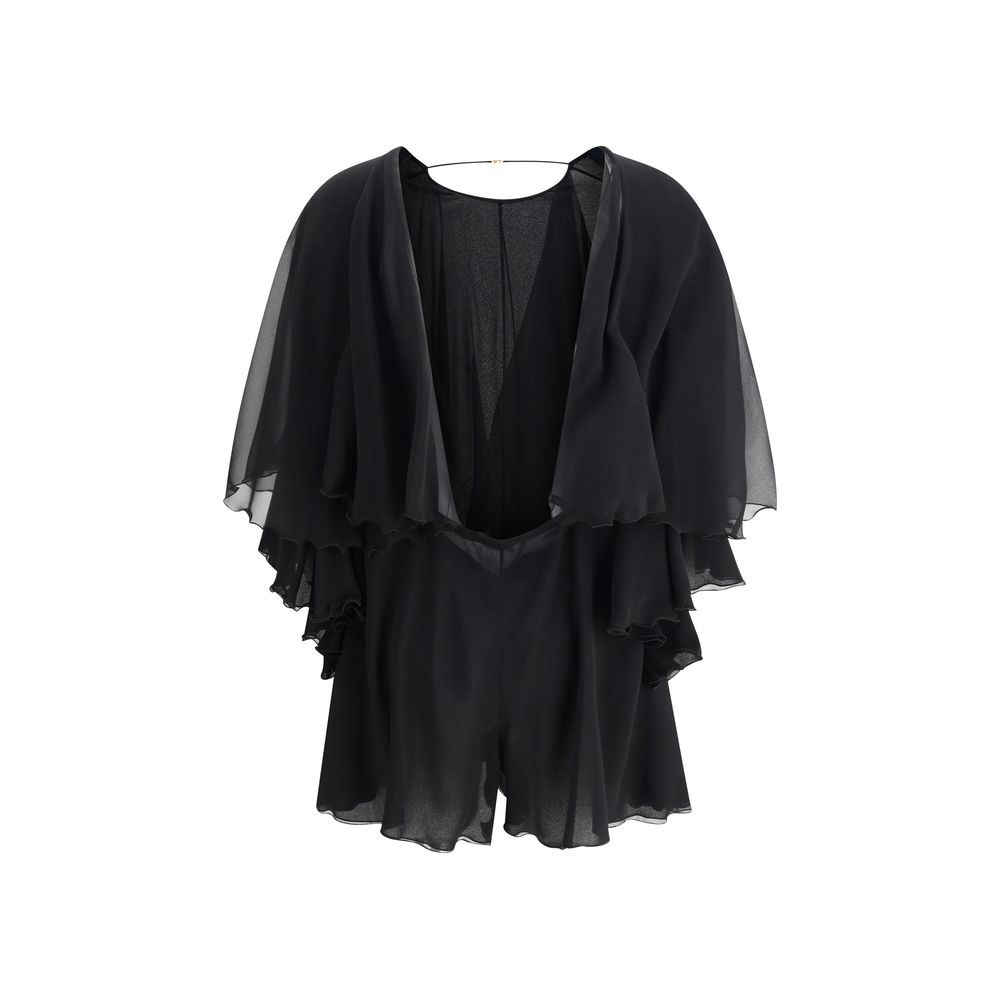 Saint Laurent Playsuit aus Seidenkrepp