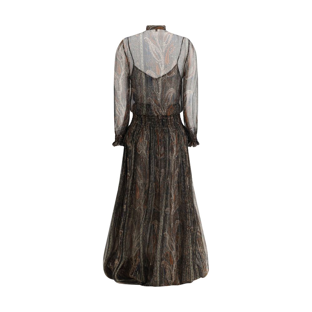 Saint Laurent Langes Lavalierkleid